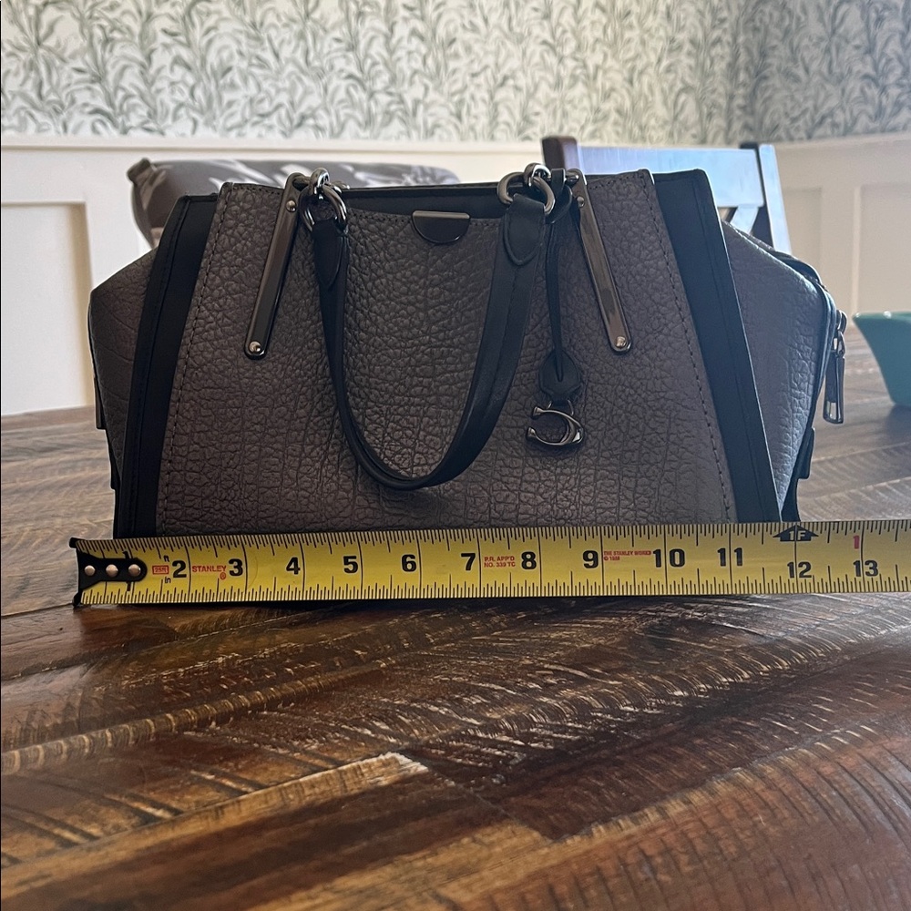 Coach Dreamer Black Textured Shoulder Bag - Picture 6 of 10